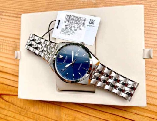 Thời trang nam: Citizen BM733067L Corso Eco-Drive Blue Watch 40mm:  Tai-xuong-17-518x400